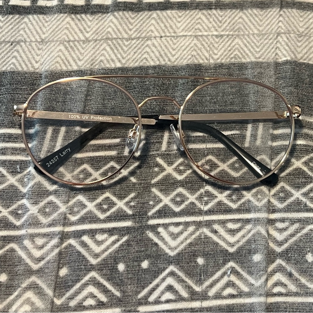 Round Bronze Frame Glasses